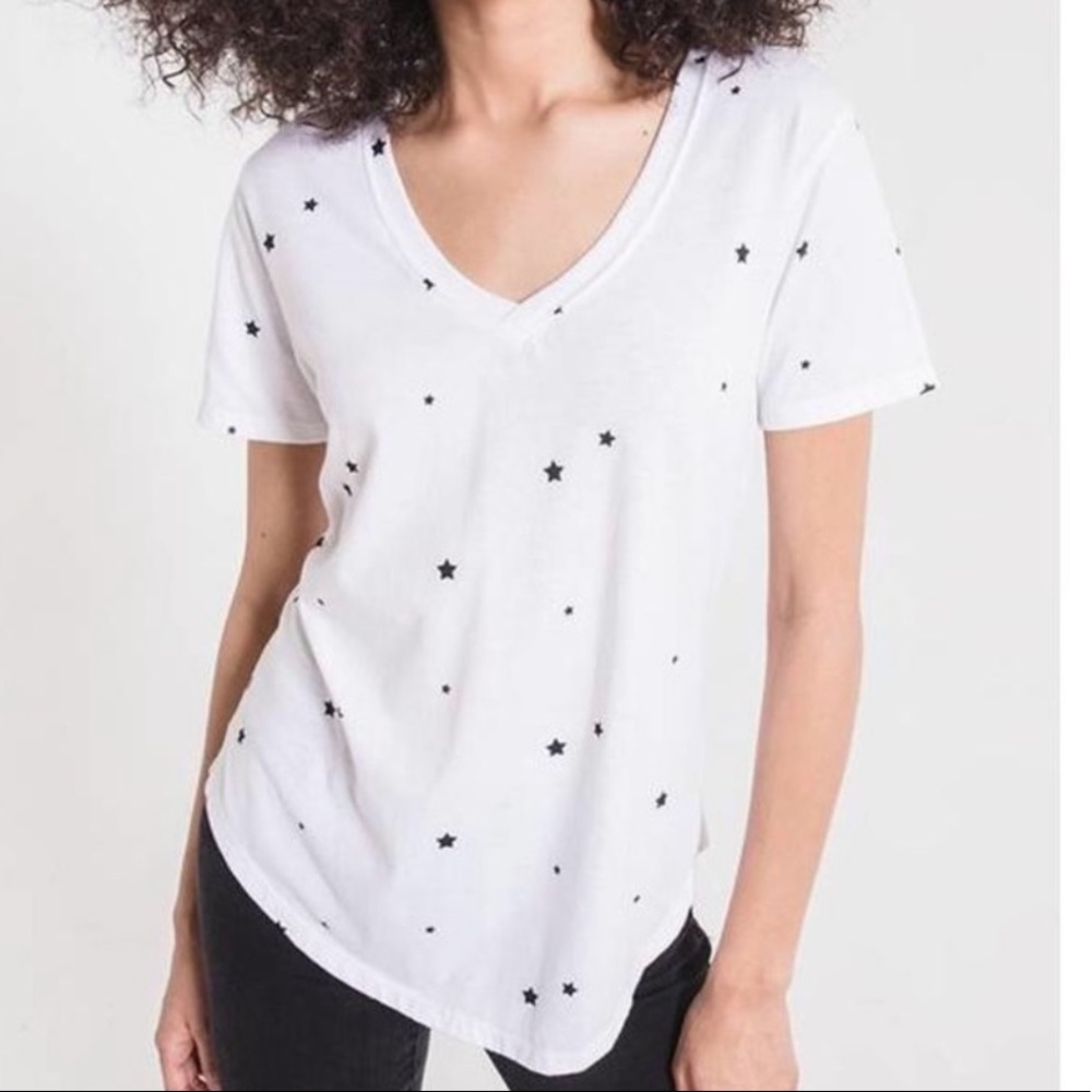 Z supply white star short sleeve tee